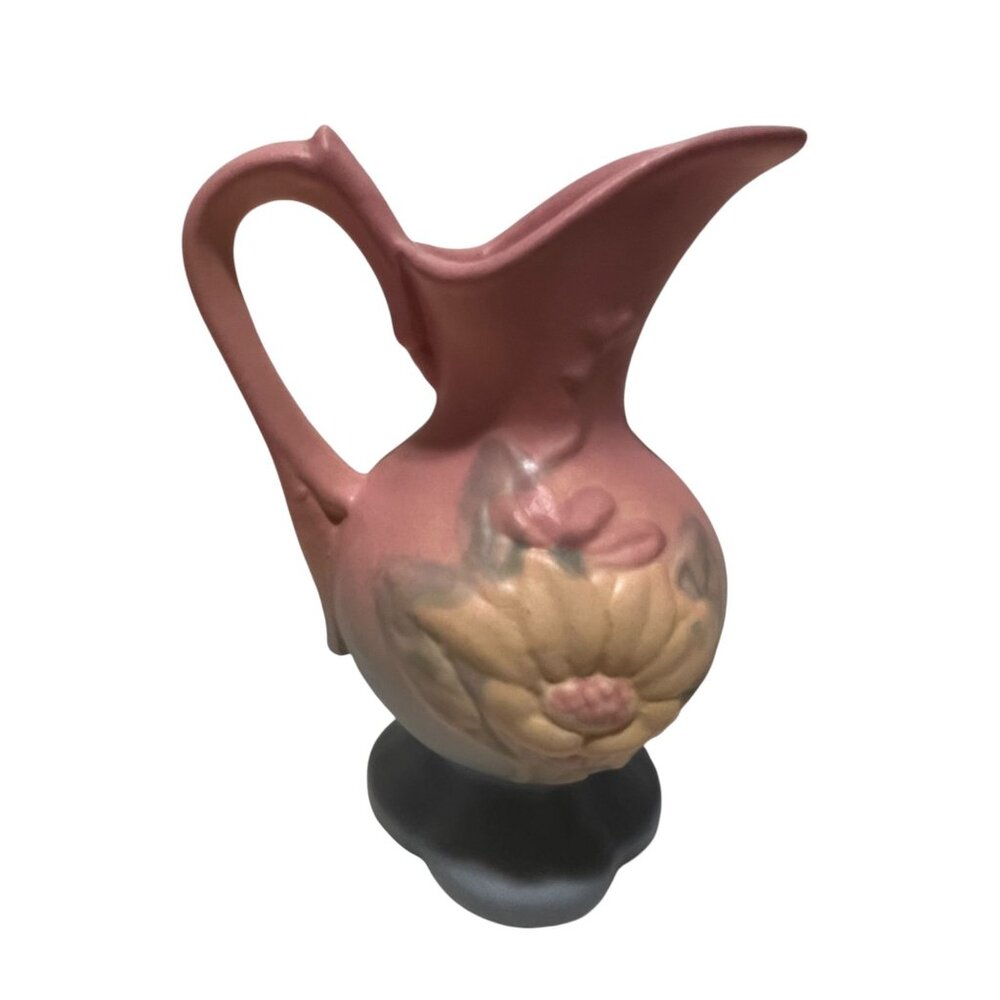 Hull Pottery Pink Magnolia 6" Vintage Vase Pitcher Creamer - Picture 2 of 6